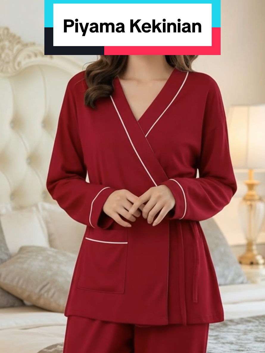 Baju Tidur kimono tangan panjang #OOTD #BajuTidur #PiyamaKekinian #BajuMurah #TikTokShop 