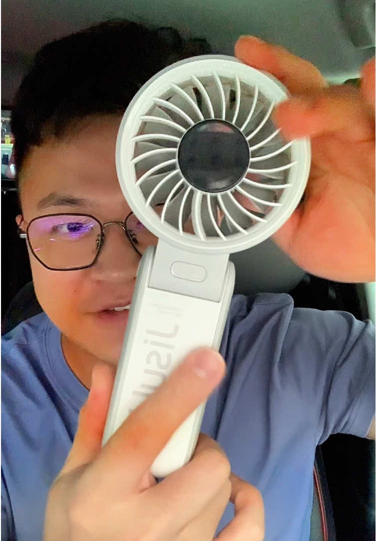 Jisulife handheld fan. Portable design. Have 3 colour options. #handheldfan #portablefan #minifan #kipasportable #kipasviral 