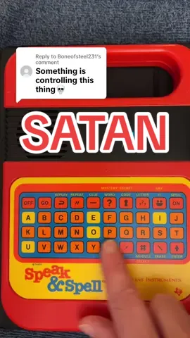 Replying to @Boneofsteel231 Something is controlling this thing. #Satan #Evil #Controlling #Bubala #SpeakAndSpell 