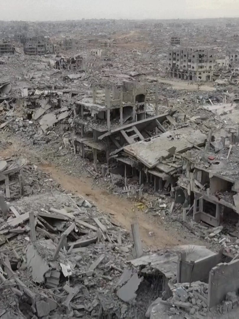 AFTERMATH OF WAR IN GAZA Drone footage taken on Sunday, Oct. 12 showed scenes of widespread destruction of neighbourhoods in Gaza City. Gaza City, the enclave's biggest urban area, had been under attack just days ago in one of Israel's biggest offensives of the war. Almost all of Gaza’s 2.2 million population has been displaced by the war, which erupted in October 2023 after Hamas-led militants stormed into Israel and killed around 1,200 people and took 251 hostages. COURTESY: Reuters #GMANews