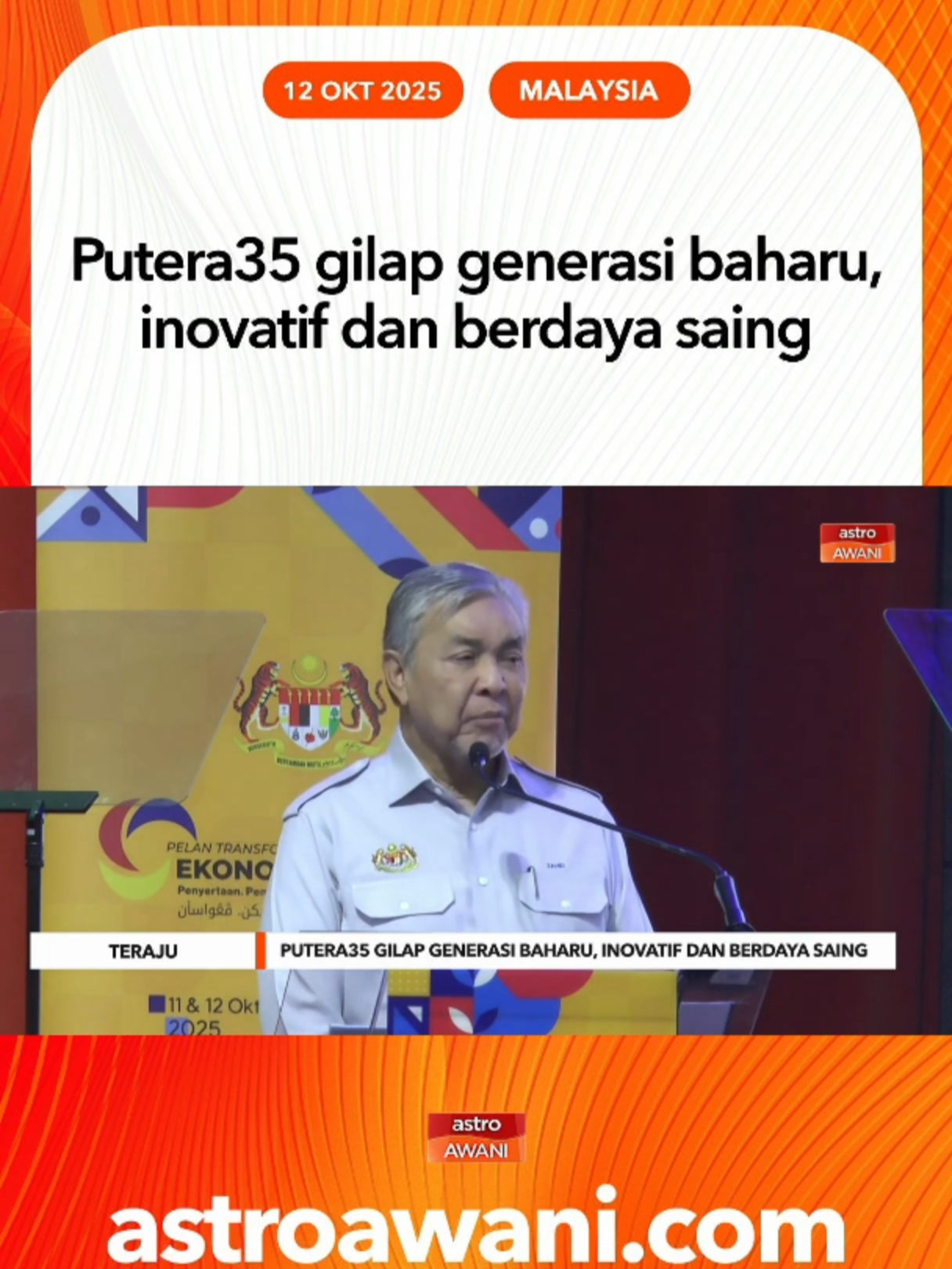 Unit Peneraju Agenda Bumiputera (TERAJU) melangkah ke hadapan dengan pelaksanaan program sulung Outreach Putera 35 UITM, sebahagian daripada pelan transformasi ekonomi bumiputera 2035. #AWANInews