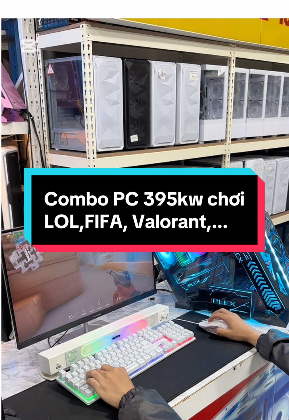 combo pc vỏ cực chiến cho ae. chơi tốt các tựa game cơ bản lol,fifa,valorant,... mà giá chỉ 395kw #maytinhgiarekorea #lehieucomputer #lehieucomputerkorea #hànquốc #pcgaming  