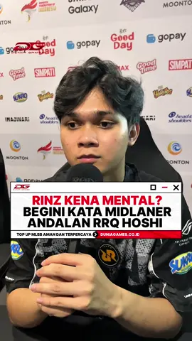 Rinz kena mental karena hujatan? Begini kata midlaner andalan RRQ Hoshi😎👊. #duniagames #satusatunyadidunia #MLBB #MPLIDS16 #RRQ   