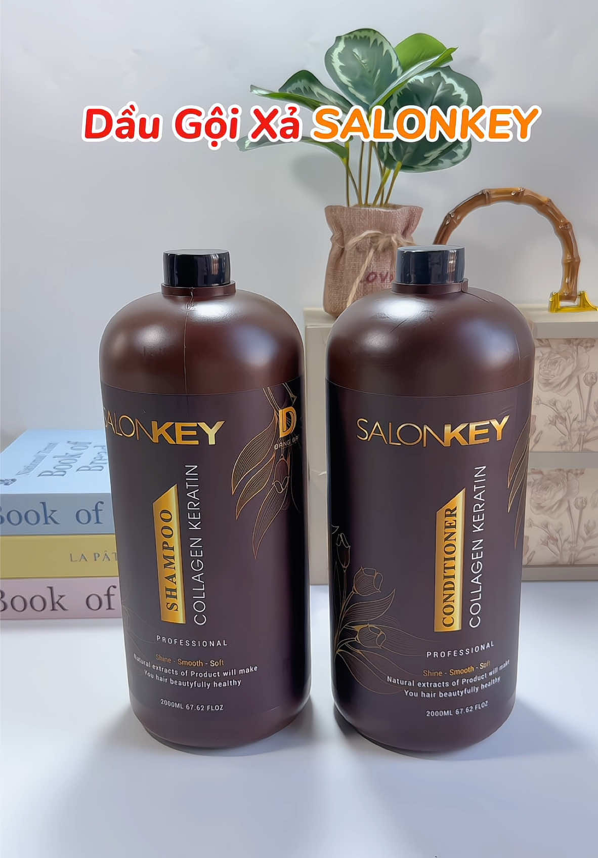 Bộ dầu gội cặp 2000ml 1 chai mà chỉ 2xx thui #daugoi #daugoisalonkey #daugoicap #xuhuong #camriviu 