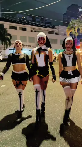 Ya activamos el modo Halloween . MONJAS 💀☠️  #lamonja #monja #halloweenlook #halloweenmakeup #halloween2025 