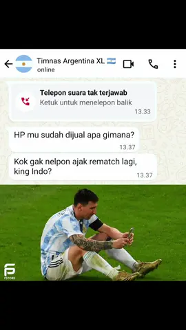 Kangen sama kalimat tlp Argentina kita ajak Rematch🥲, sudah gak bisa main king2an lagi😌 . #foryoupage #garudaindonesia🇮🇩🇮🇩 #pialaduni2026 #worlcup2026🇲🇽🇺🇸🇨🇦 #timnasindonesia🇮🇩 