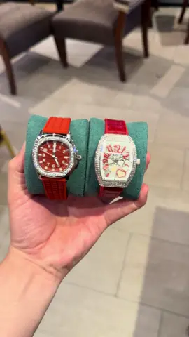 Có chị em nào hợp màu đỏ k nhỉ ⌚️ 2 mẫu này quá đẹp và nổi khi đeo #dongho #phudongho #xuhuong #donghonu #donghonamnu 