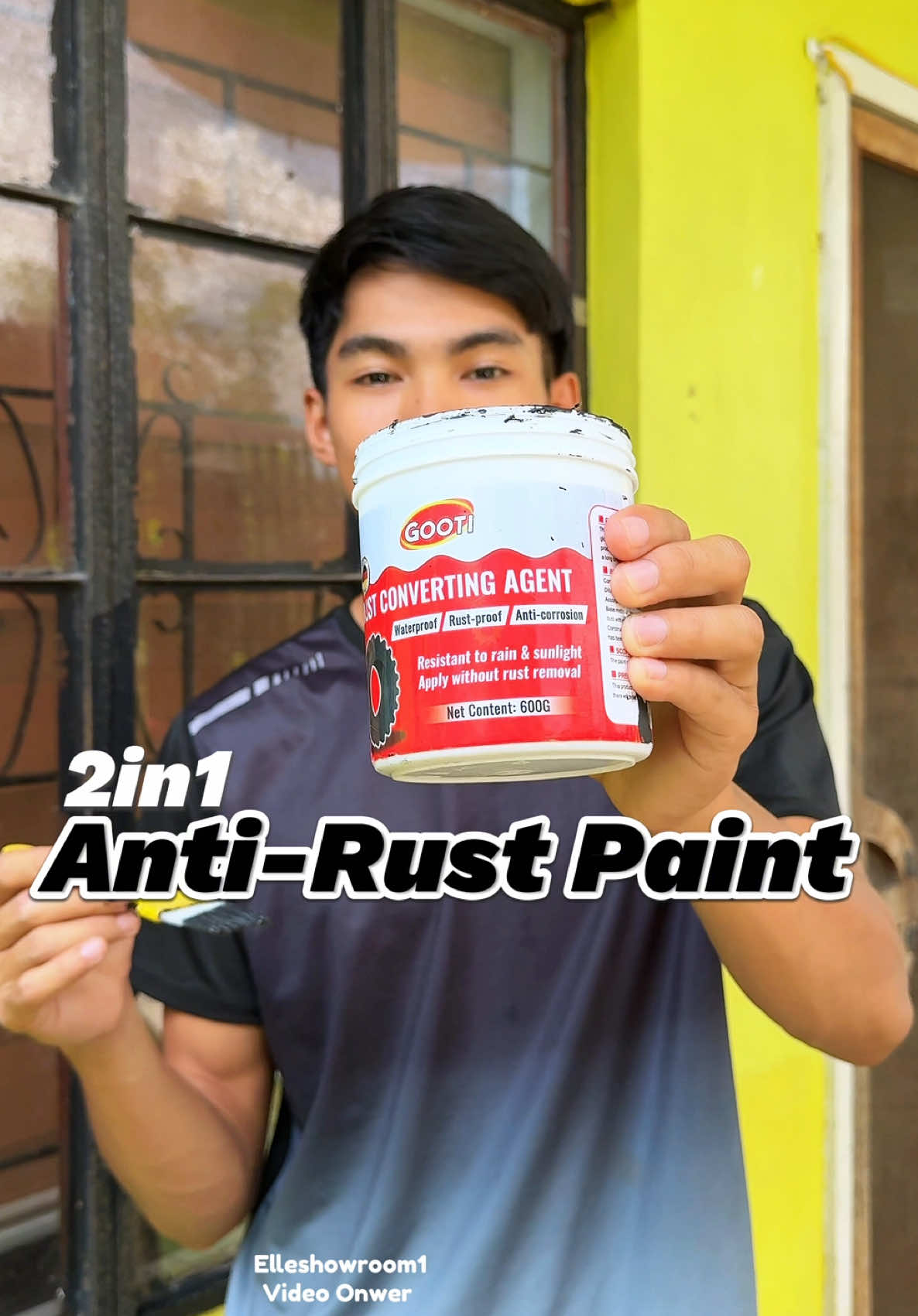 2in1 Anti-Rust Anti-Corrosion Paint ✅Perfect for Metal Gates , Metal Stair, Side Cars and More ✅Design for Easy Application  ✅It Convert Existing Rust into a Protective Barrier  ✅With Non-Toxic, Low Voc Formula #antirustpaint #paint #allpurposepaint #anticorrosionpaint #pintura @Kuya's house 