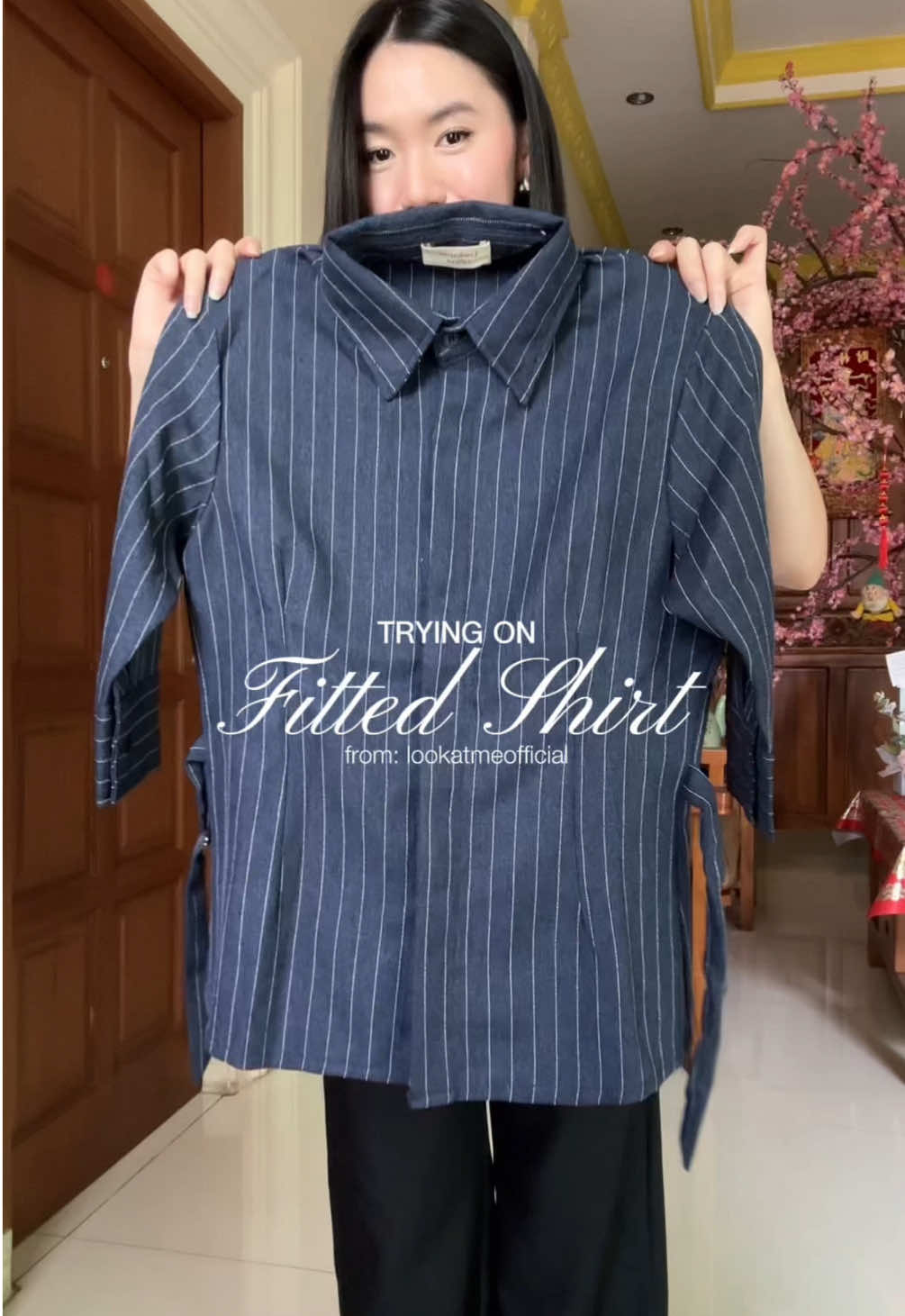 addicted to fitted shirt >>> #fittedshirt #kemejawanita #kemejamurah #review #outfitideas 