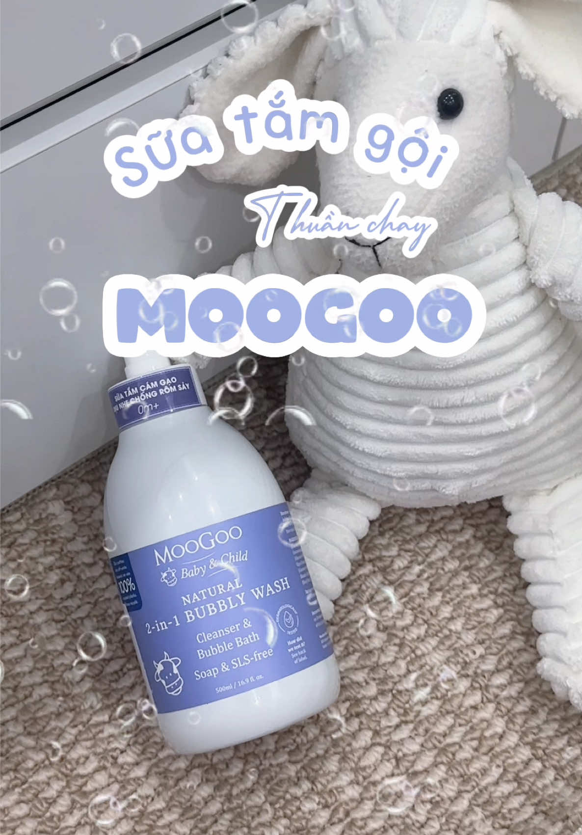 Ai mê thuần chay thì tậu ngay em sữa tắm nhà Moogoo này nha 🍼👩🏻‍🍼 #moogoo #moogoovietnam #suatambe #suatamcamgao#babycare 