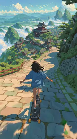 寺🛹 #寺 #寺院 #anime #AIが見る夢 #山 