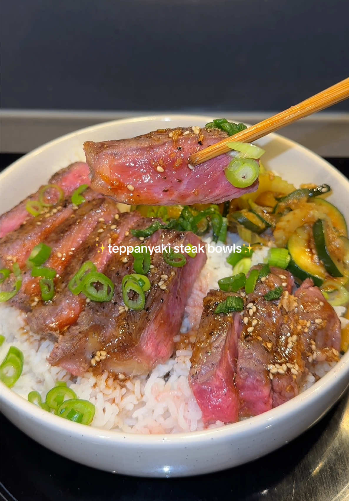 my new go to dinner 😮‍💨 #steak #dinner #teppanyaki #asianfood 