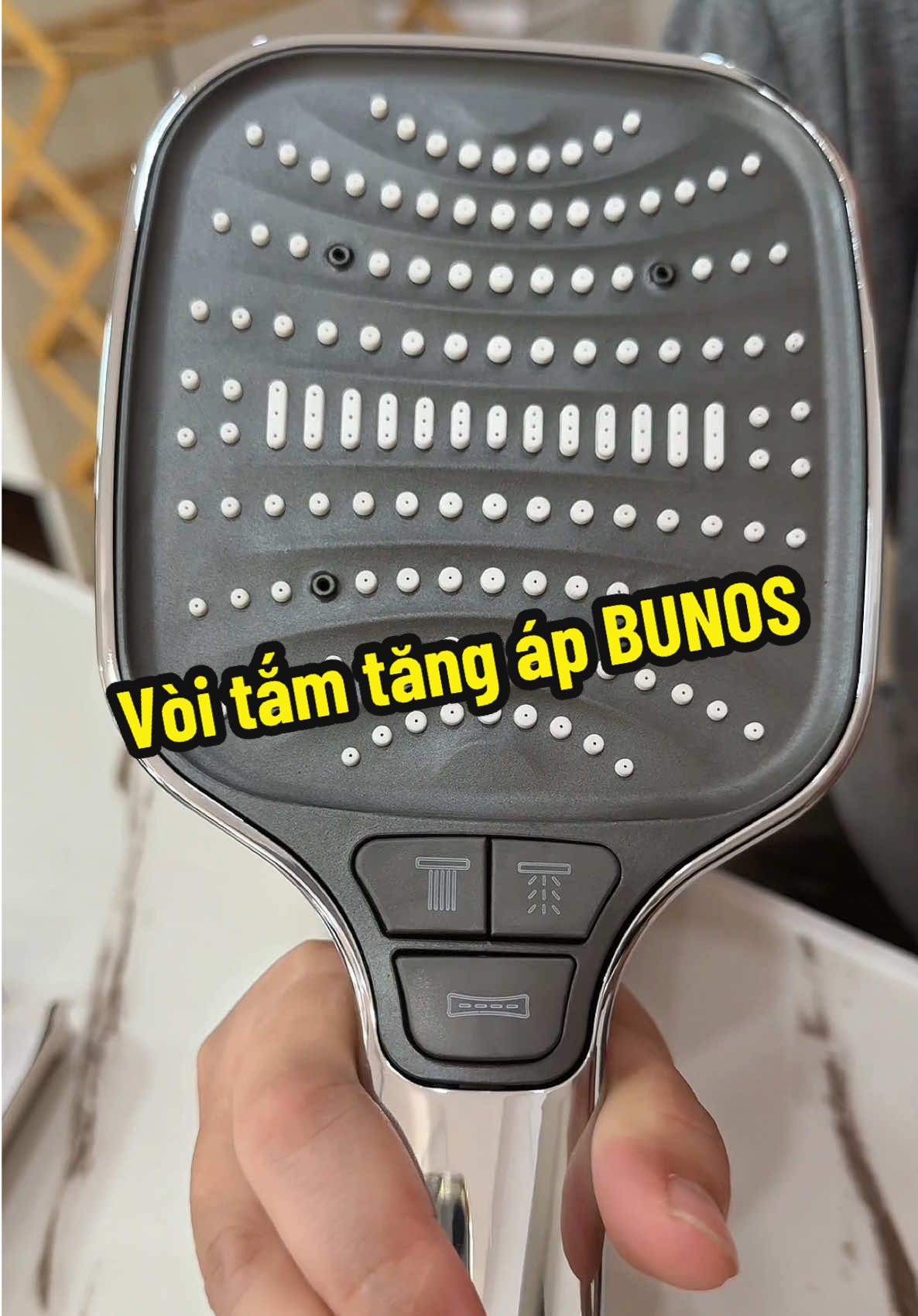 Vòi tắm tăng áp BUNOS #voisen #voisentangap #voitamhoasen #nabeodaily 