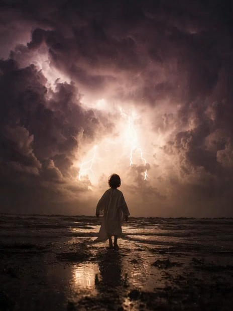 Criança correndo em direção a Deus! Deus é a vida, é a Nossa vida. #Cristo #Jesus #Deus #conversacomdeus🙌🙏 #Deusébom