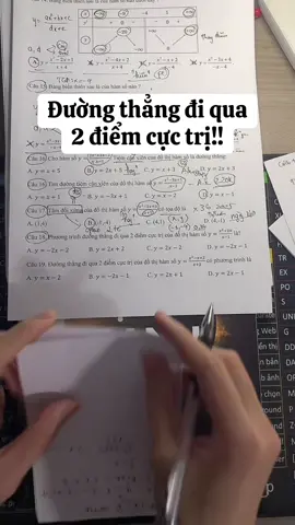 #CapCut Cech làm nhanh bài toán phương trình đường thẳng đi qua 2 điểm cực trị #toan12 #2k8 #2k8quyettamdodaihoc #thpt2026 Bạn nào muốn đăng kí khóa Nền tảng Toán 12 ntin cho a nhé 299k/cả năm