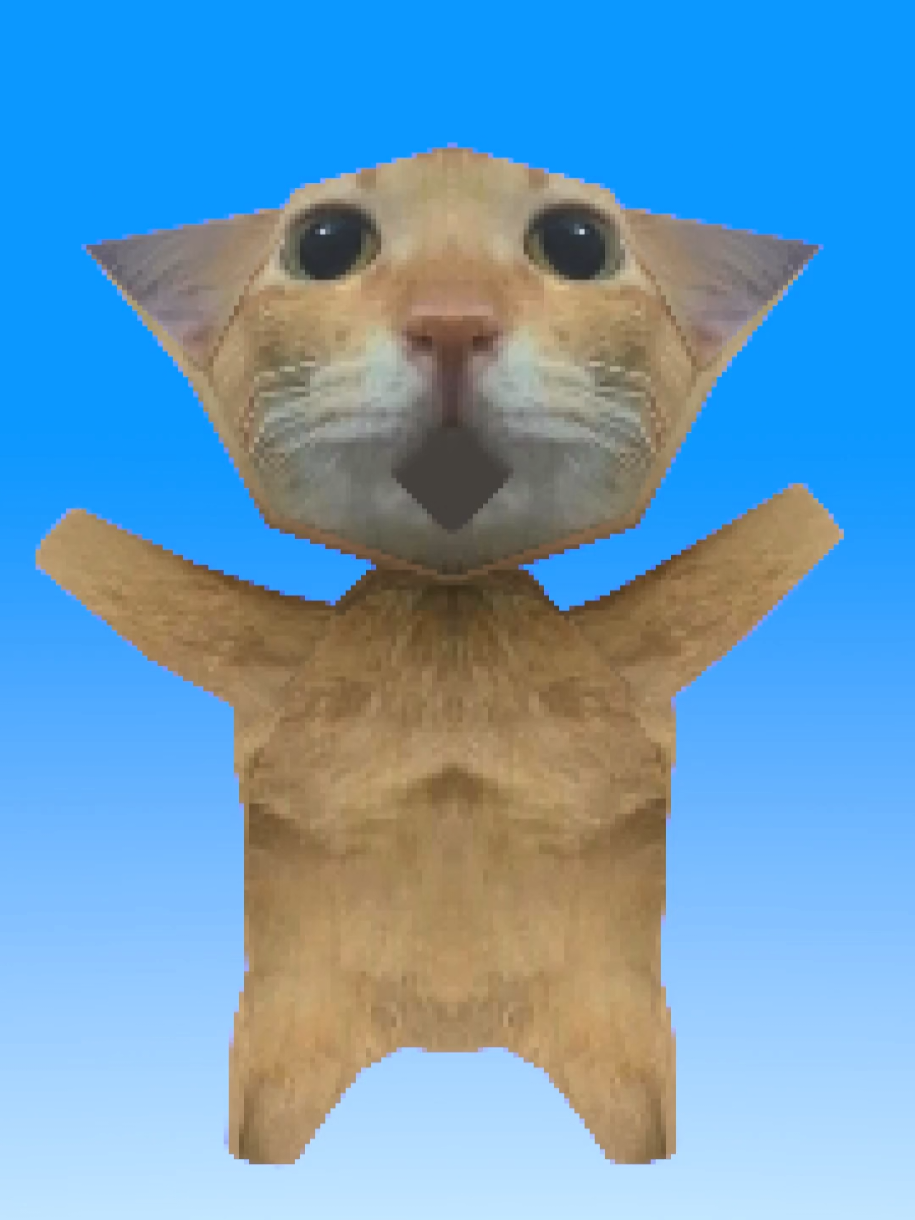 SWIPE SWIPE!! #3danimation #blender3d #cat #fyp #psx 