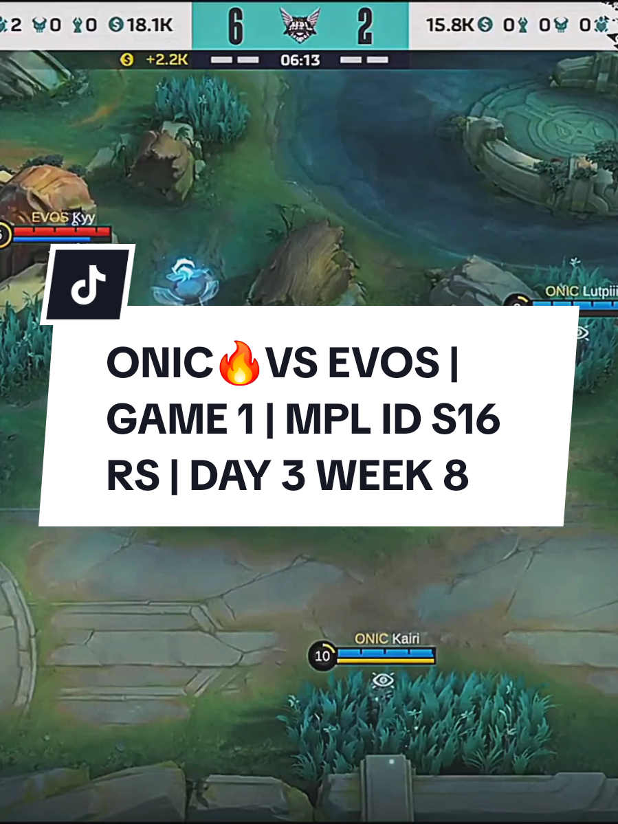 ONIC🔥VS EVOS | GAME 1 | MPL ID S16 RS | DAY 3 WEEK 8 #9embiraMabar #TiupLilinBarengFanny #MLBBIDCreator #onicesport #evosesports 