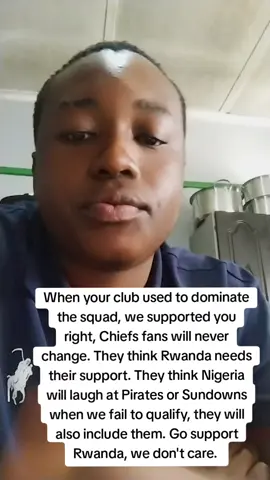 @uMzukulu_kaGog'MaThusini🧑‍🦳 ,you can support Rwanda, we don't mind, when Bafana Bafana used to be dominated by you, we supported the country, now you can't support the country because your rivals are mocking you. 