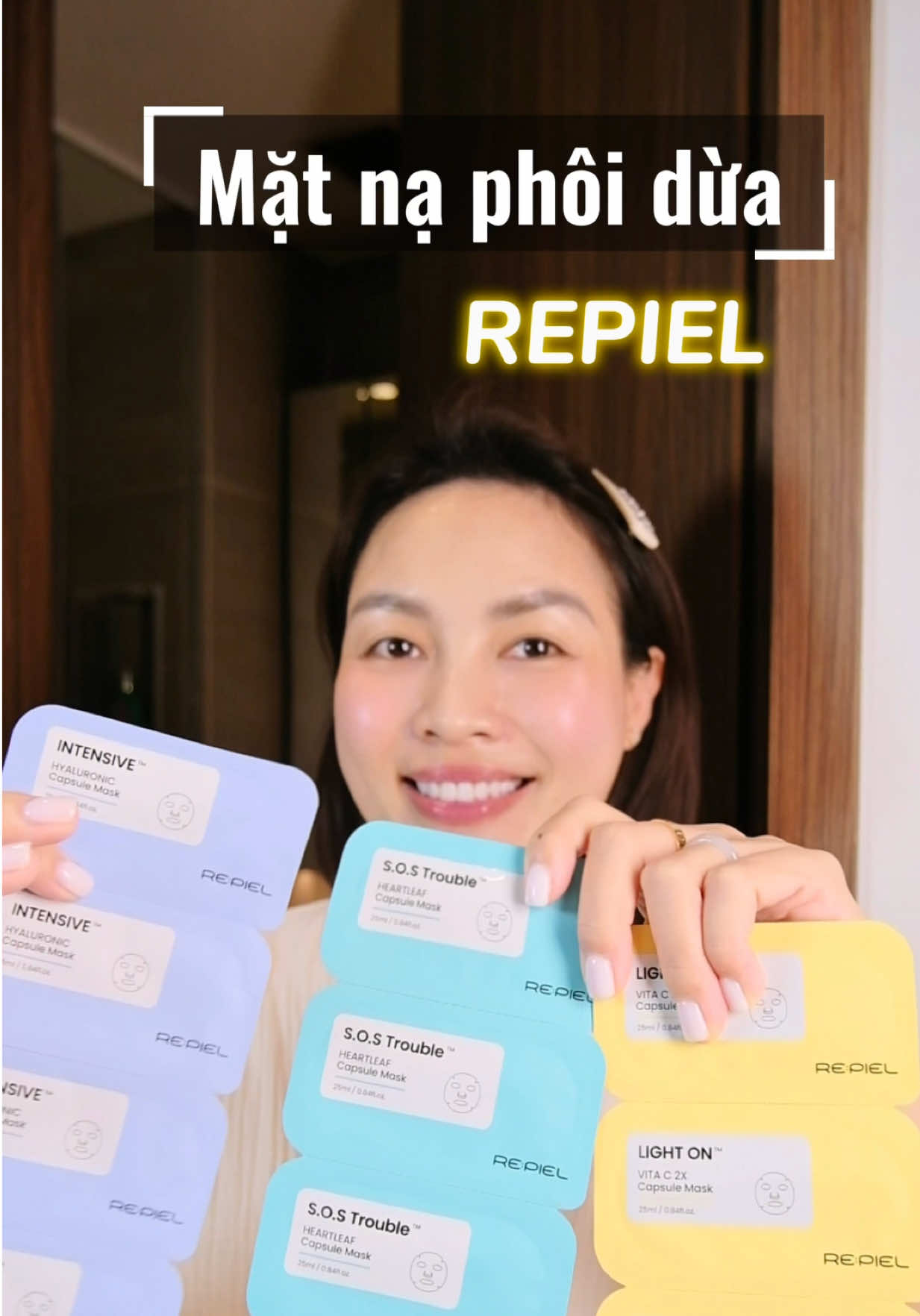 Mặt nạ phôi dừa của #Repiel đắp đúng mê luôn á. Siêu mướt cấp ẩm tốt mà k bị hút ẩm ngược nè. Cực kì nên trải nghiệm nha ce #biocellulosemask #matnaphoidua #matnarepiel #reviewskincare 