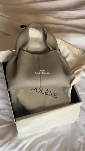 Unbox my dream bag with me - Polène Numéro Neuf Mini in Taupe 🤍 @polene_paris #unboxing #bagunboxing #dreambag #unboxwithme #polenebag 