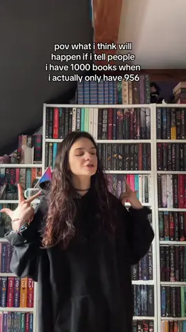 i actually dont know the exact number atm but its around 950-960 #BookTok #bookish #reading #bookishhumor #bookshelf 