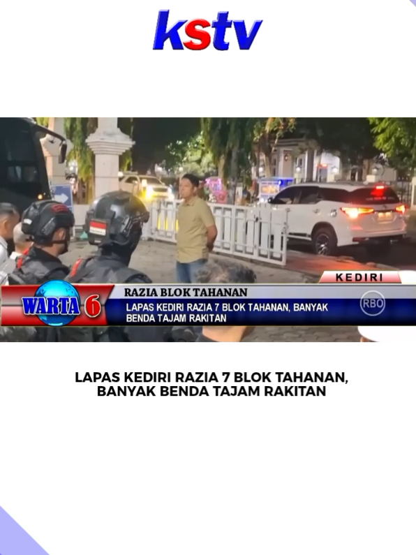 Lapas Kediri Razia 7 Blok Tahanan, Banyak Benda Tajam Rakitan #lapas #wargabinaan #razialapas 