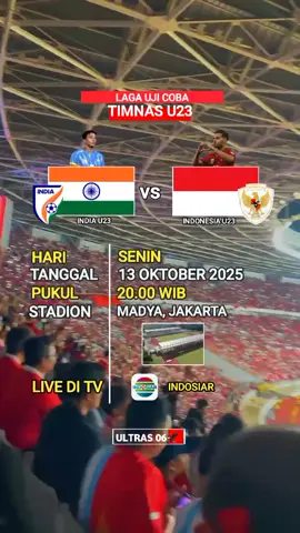 hari senin. Jadwal kedua indonesia u23 vs india u23🔥 #timnasindonesia  #timnasu23  #ultrasgaruda  #pencintatimnasindonesia  #fvp 