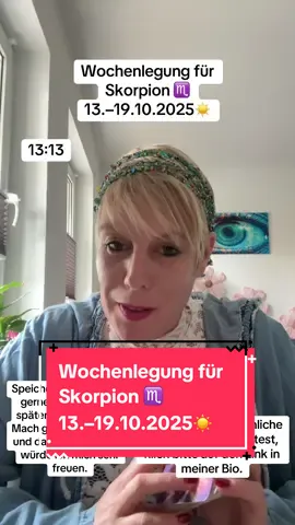 Wochenlegung für Skorpion ♏ 13.–19.10.2025 Diese Botschaft kann auf dich zutreffen – muss es aber nicht. Mach dein Leben niemals abhängig von einer Kartenlegung. 👉 Ich deute keine Zukunft. Es sind aktuelle Energien im Feld. 👉 Ich bin kein Arzt, kein Therapeut – bei gesundheitlichen Themen suche bitte professionelle Hilfe auf. 👉 Ich schreibe dir nicht, fordere nichts von dir, folge dir nicht. Alles andere ist Fake. Bitte lass dich nicht abzocken. Diese Wochenlegung wurde gelegt mit den Engelskraft-Karten & Lenormand-Karten von Angelina Schulze. ❤️ Wenn du eine persönliche Kartenlegung möchtest, klick bitte auf den Link in meiner Bio. Speichere dir das Video gerne ab und komm später wieder zurück. Mach gerne das ➕ weg und das ❤️ rot, darüber würde ich mich sehr freuen. #Skorpion #Kartenlegung #Wochenbotschaft #Kartenlegungen #TarotCommunity