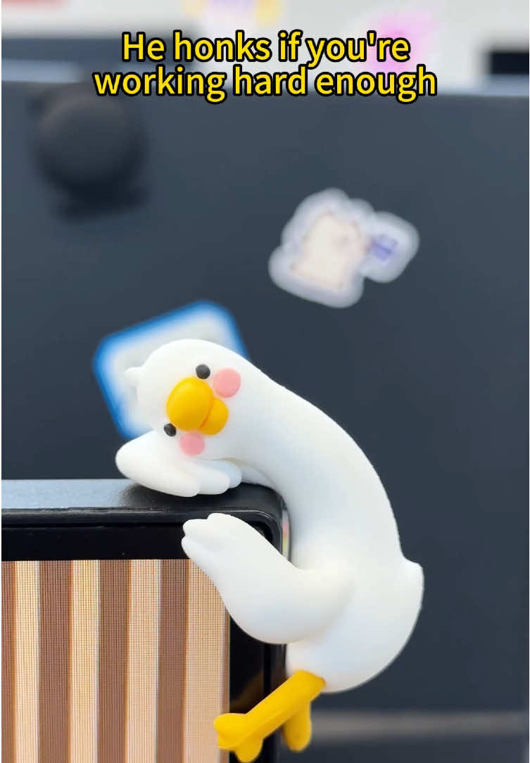 When you need emotional support at your work❤️ #munbyn #desktop #desksetup #officelife #decoration