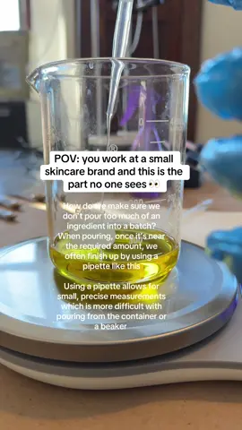 Pipettes ftw #makingskincare #behindthescenes 