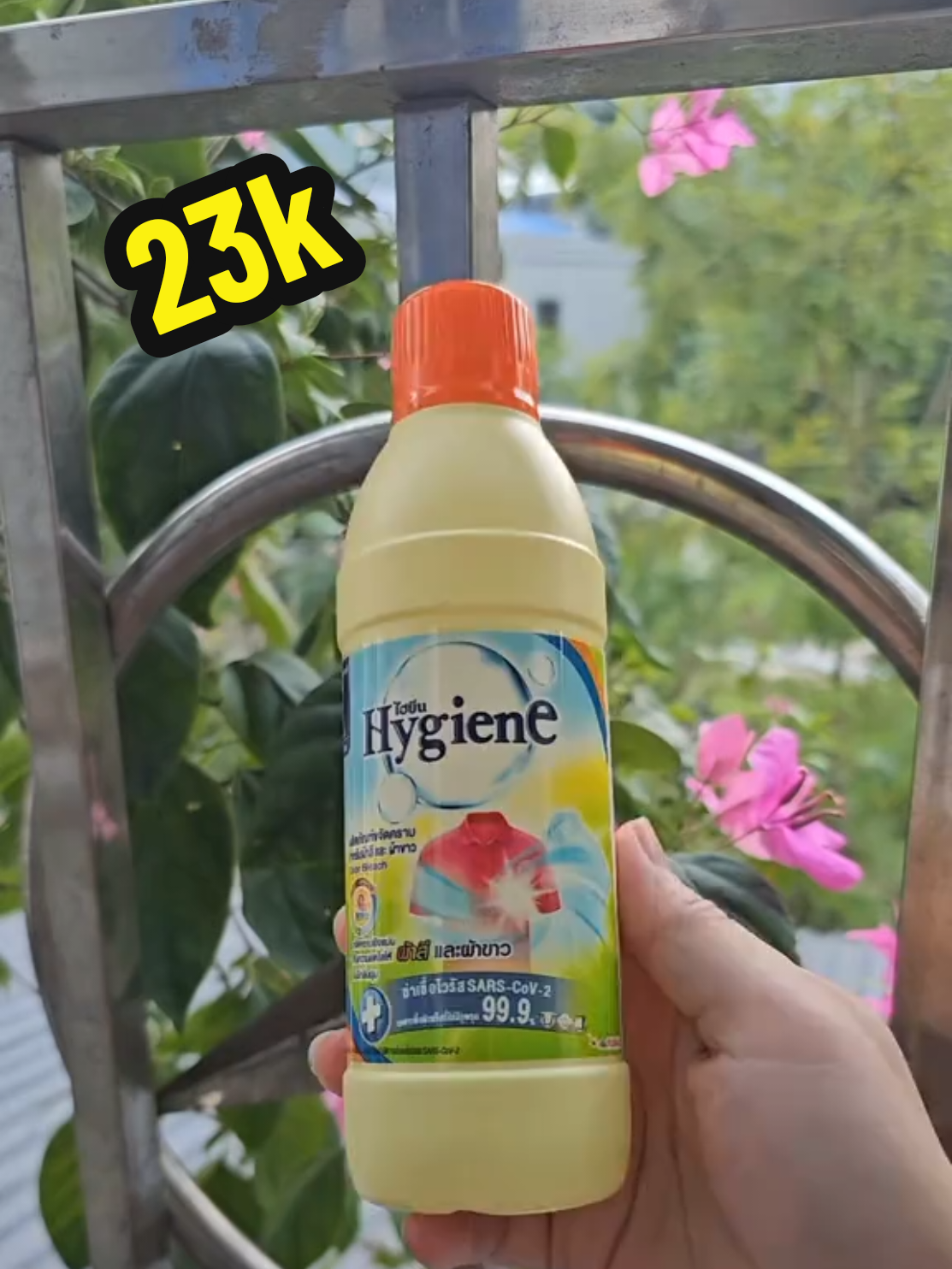 Nước tẩy quần áo Hygiene Thái Lan 250ml #xuhuong #nuoctay #nuoctaymau #hygiene 
