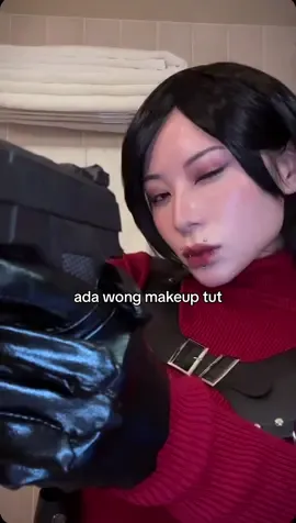ada wong insp makeup🥀 #tutorial #residentevil #residentevil4 #fyppppppppppppppppppppppp #halloweenlook 