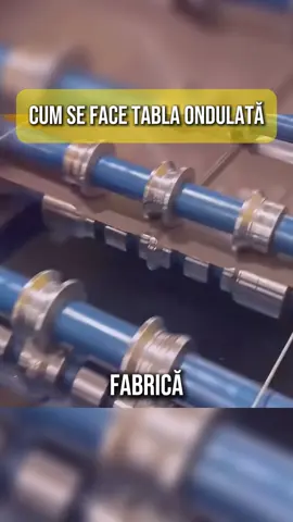 Ai idee cum se fabrică tabla ondulată? Uite cum! #curiozitati #romania #viral 