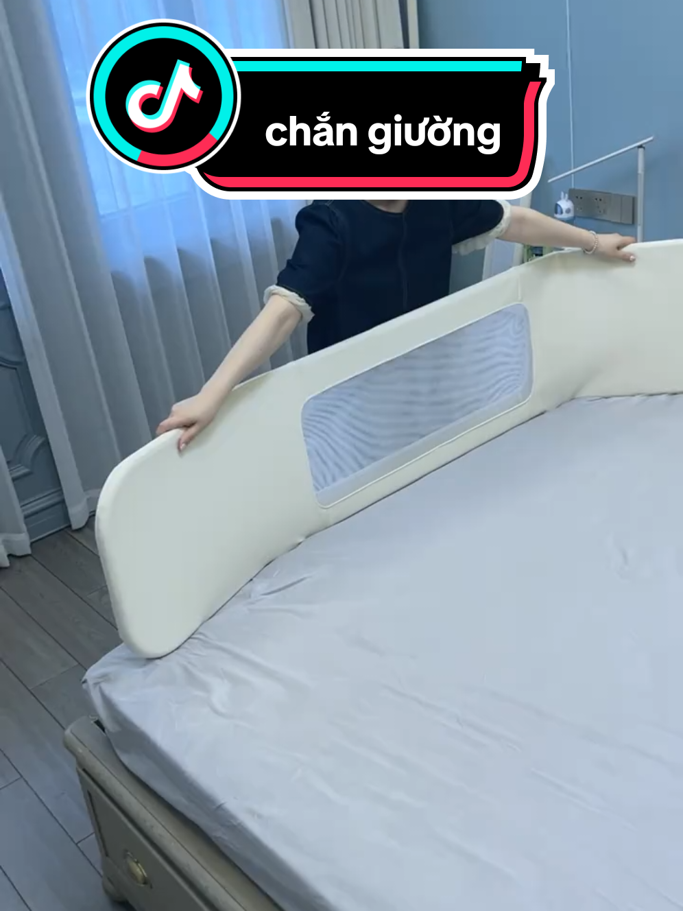 chắn giường cho bé#xuhuong #yeucon #mevabe #nuoicon 