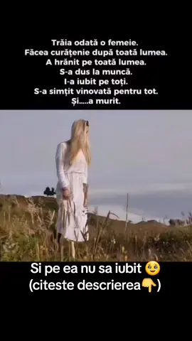 „Nu lăsa viața să treacă pe lângă tine. Nu mai amâna pe mai târziu, dizolvându-te în viețile altora. Nu trebuie să fii perfectă, convenabilă, de încredere. Nu ești o servitoare, nu o victimă, nu o umbră. Ești un UNIVERS ÎNTREG, demnă de iubire, respect și, cel mai important, FERICIRE! În timp ce aștepți „momentul potrivit” și „momentul potrivit”, în timp ce speri că vei „trăi cu adevărat”, viața se întâmplă CHIAR ACUM! Nu o rata. Ai dreptul la vise, dorințe, limite. Ai dreptul la odihnă, bucurie, la o viață plină de culorile tale. Și amintește-ți: nu datorezi nimănui nimic. Viața ta este despre tine,despre alegerea ta! Trăiește-o ca pe o capodoperă!