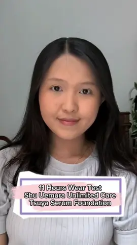Hours Wear Test on Combination to Oily Skin ‼️ @shu uemura Unlimited Care Tsuya Serum Foundation No primer No setting spray No concealer #highendmakeup #shuuemurafoundation #shuuemura #highendfoundation #foundation 