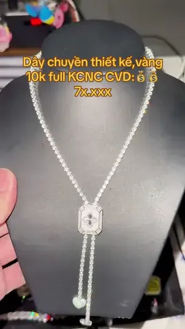 💎💍Kim Ngọc Minh Luxury hoàn thành xong dây chuyền thiết kế độc đáo, có thể chỉnh dài ngắn theo ý thích. 💍💎💎Chất liệu vàng 10k đính full kim cương nuôi cấy đẹp lấp lánh. #kimcuongnuoicay #trangsucvangbac #CVD #labgrowndiamond #vangtay10k 