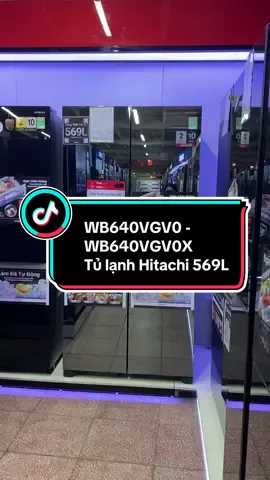 Tủ lạnh Hitachi 569L : WB640VGV0 - WB640VGV0X #ecomart #channgantv #tulanhhitachi 