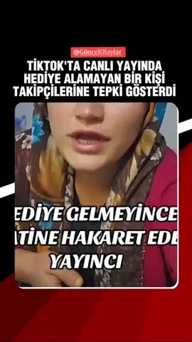 Canlı Yayında Hediye Alamayan Tiktok Yayıncısı Sinirini Takipçilerinden Çıkardı #reels #viralllllll  #fyppppppppppppppppppppppp 