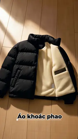 Áo Khoác Phao Lót lông cừu cao cấp #thoitrang #macdepmoingay #myoutfit #aokhoac #aophaobeo 