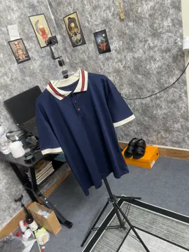 Polo xanh than đơn giản k hoạ tiết #boypho #thoitrang #trending #xuhuong 