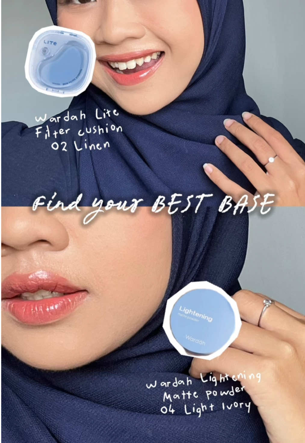 Wardah Lite Skin Filter Cushion  Shades 02 Linen matchy match with my cool undertoon🤍👀✨ #wardah #lightplusbywardah #litecushion 