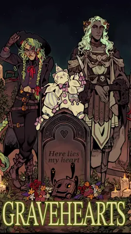 I made a game 👀💕 gravehwarts is a visual novel about life, death, ghosts and graveyards! chapter 1 is now available on itch, link in my bio! This is a 100% human made game with no AI used anywhere in the art, writing or coding! #gamedev #art #game #visualnovel #gravehearts 