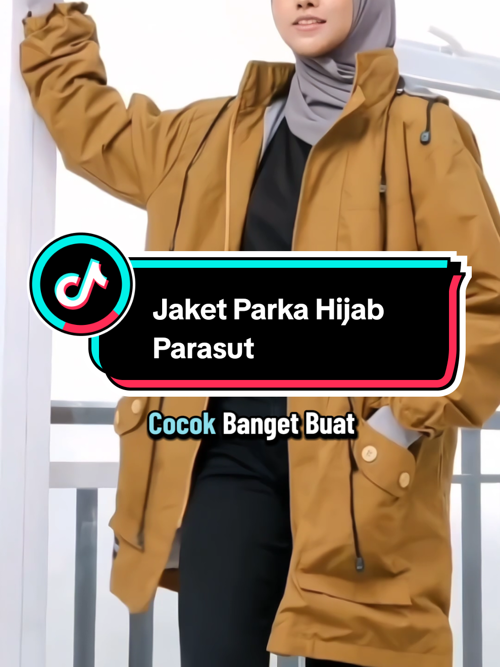 Jaket Parka Hijab Parasut Tebal Kualitas Premium #jaketparkahijaber #jaketwanitaparasuttebal #jaketwanitafashion 