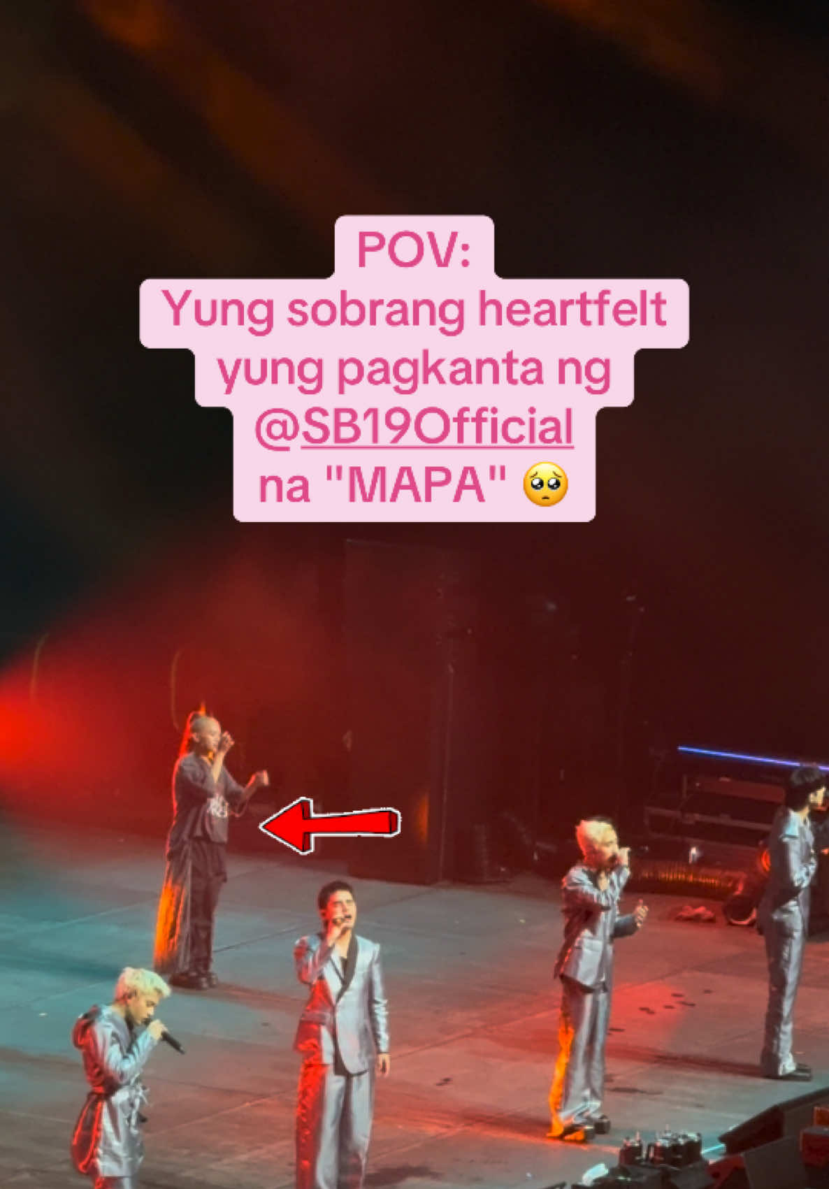 Tagos sa puso naman kasi talaga 'tong #MAPA ng @SB19 Official 🥺 #SB19 #SimulaAtWakas #worldtour #dubaiconcert 