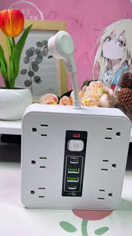 Whoever designed this 16-in-1 power strip is a genius.
 It plugs right into the wall and gives you 12 AC outlets, 2 USB ports, and 2 Type-C ports.
 Charge everything without the clutter.
 The spaced-out design lets you power devices even farther from the wall.
 No more fighting for outlet space.
 Even better?
 It’s got surge protection and a built-in switch for total safety.
 It’s brand new and heavily discounted. Link below! 👇