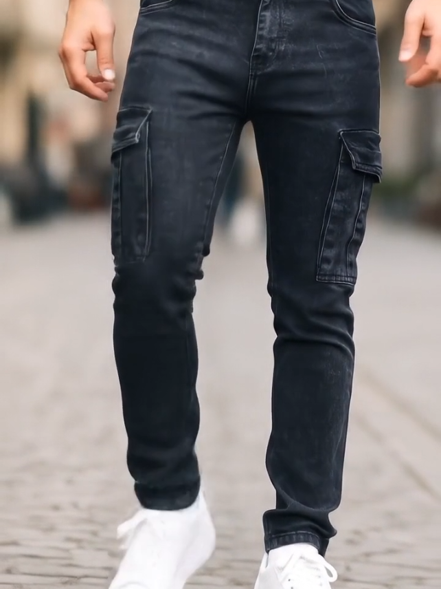 celana panjang jeans cargo pria #celana #celanajeanscargopria #celanapanjangjeans #cargojeans #jeanscargo 