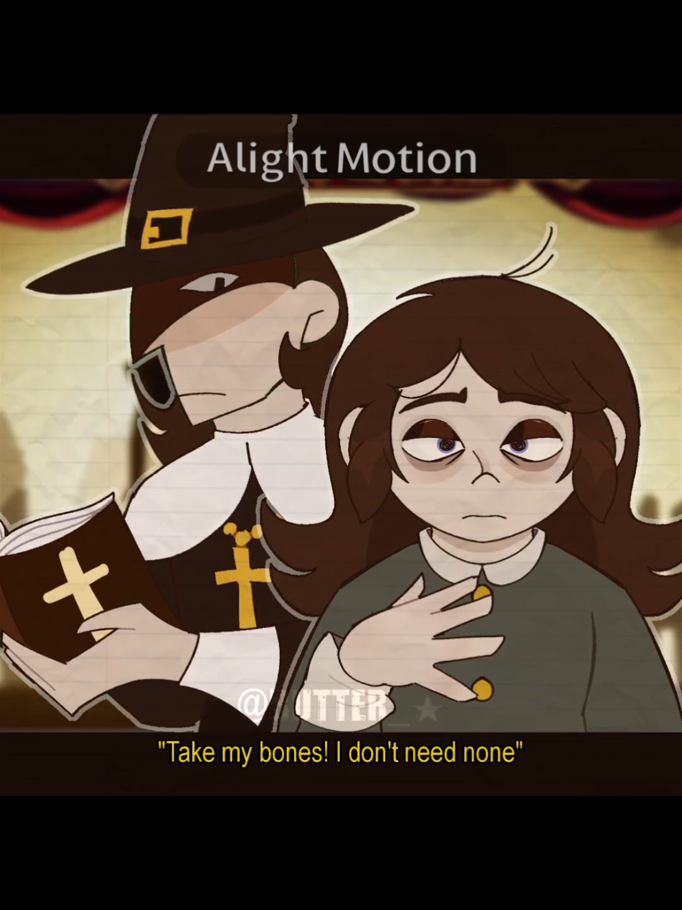 Watch this flop boi- 😳😳🫱 . . . // #hauntedhotel #abaddon #animation #art #fyp 