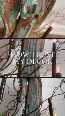 How do you rust decor and furniture? This weeks YouTube is live now! Link in profile to watch. #DIY #decor 