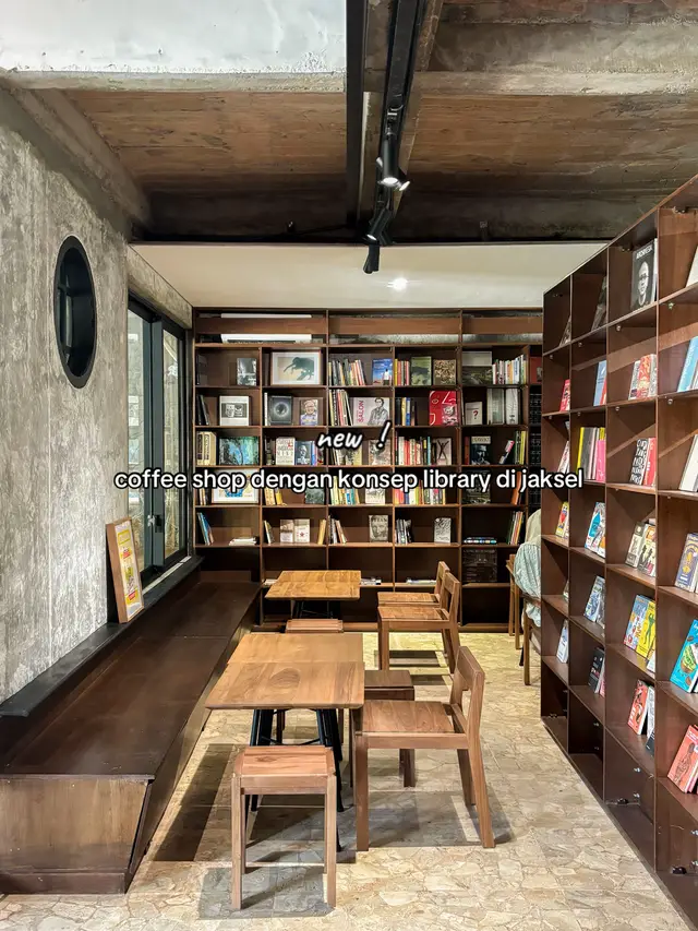 new ! coffee shop dengan konsep library di jaksel. #coffeeshopjakarta #coffeeshopnaksel #cafejakarta #cafejaksel #smiljansouthspare 